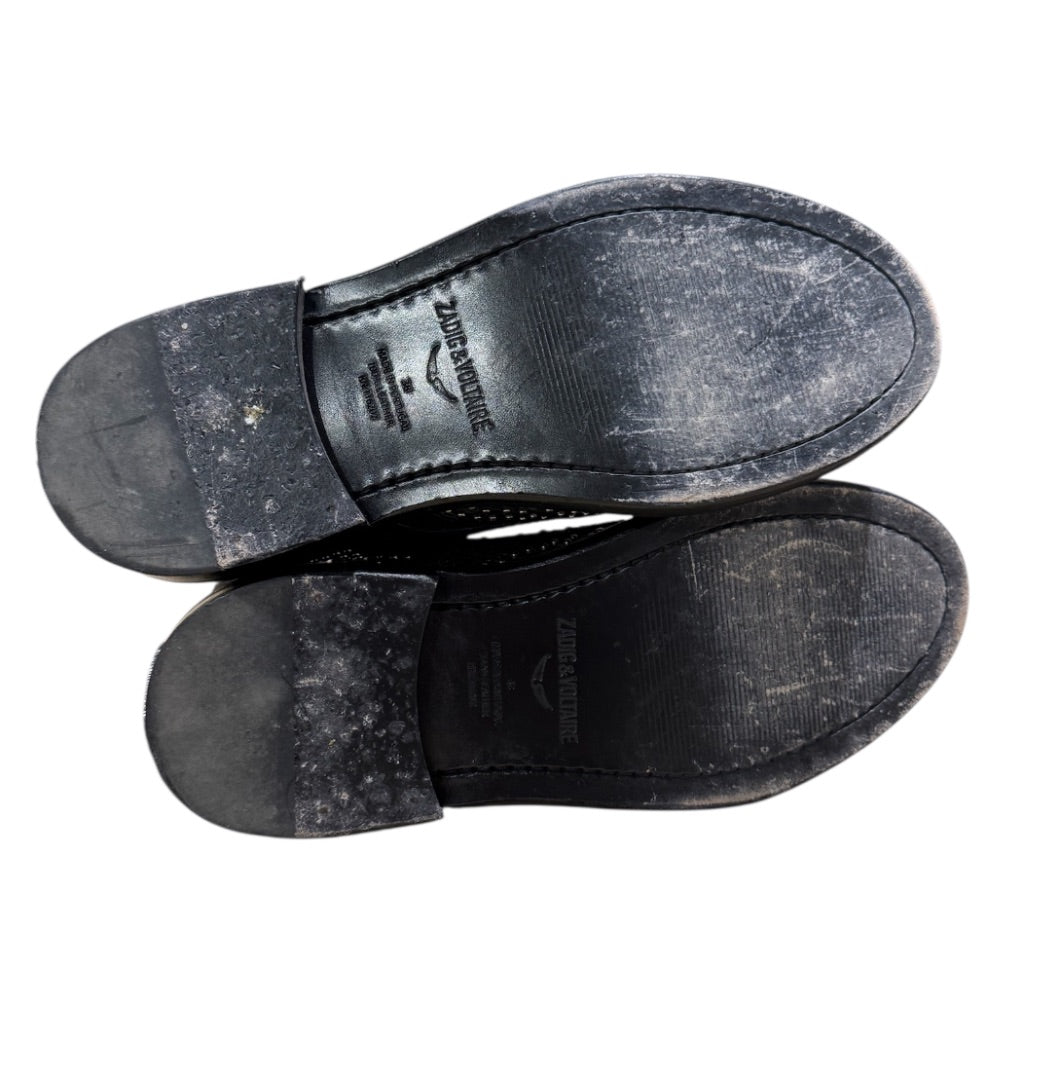 Noir et Argent ZADIG & VOLTAIRE BOTTES, 38