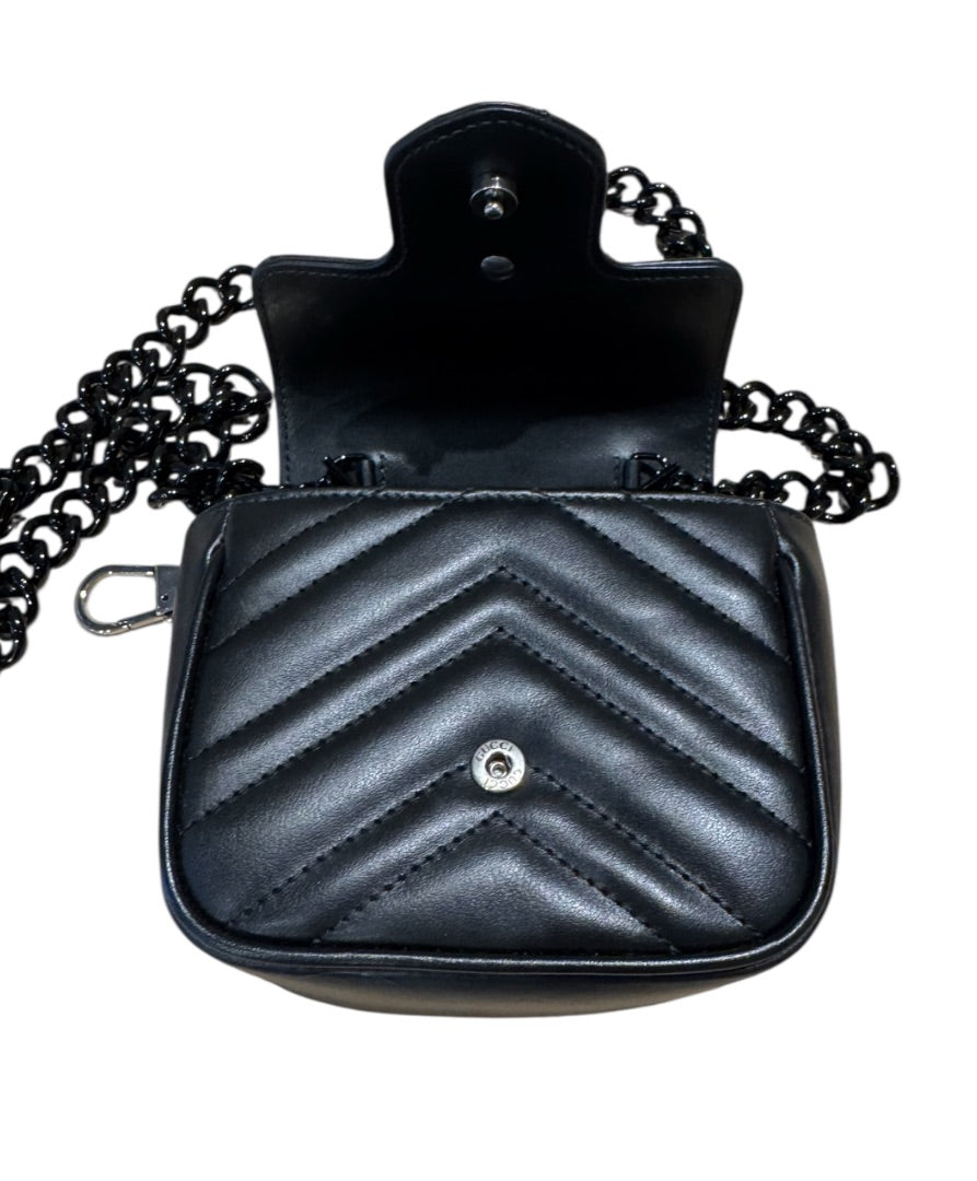 Noir GUCCI Sacs, MATELASSE CHAIN BELT
