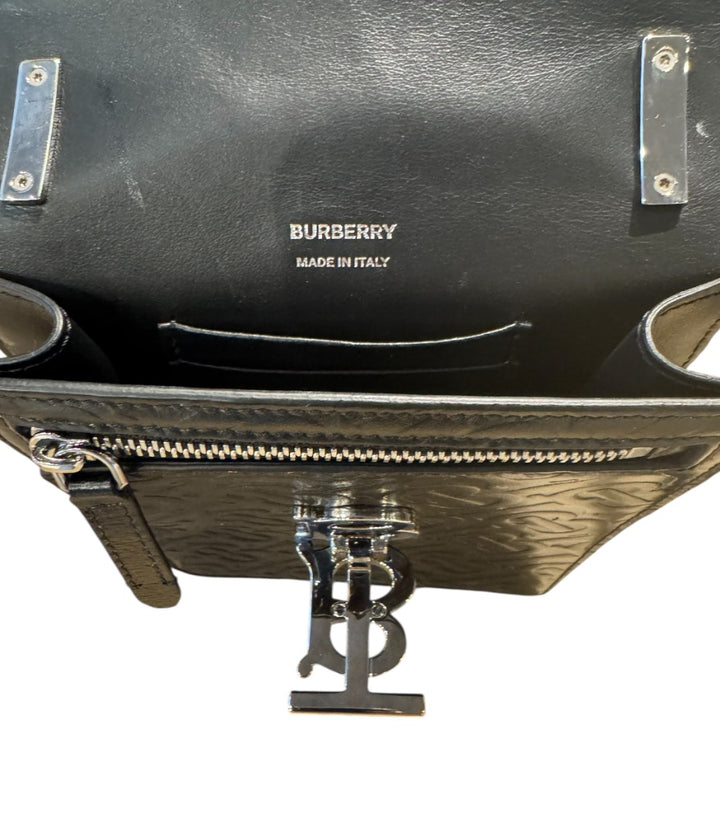Noir et Argent BURBERRY Sacs