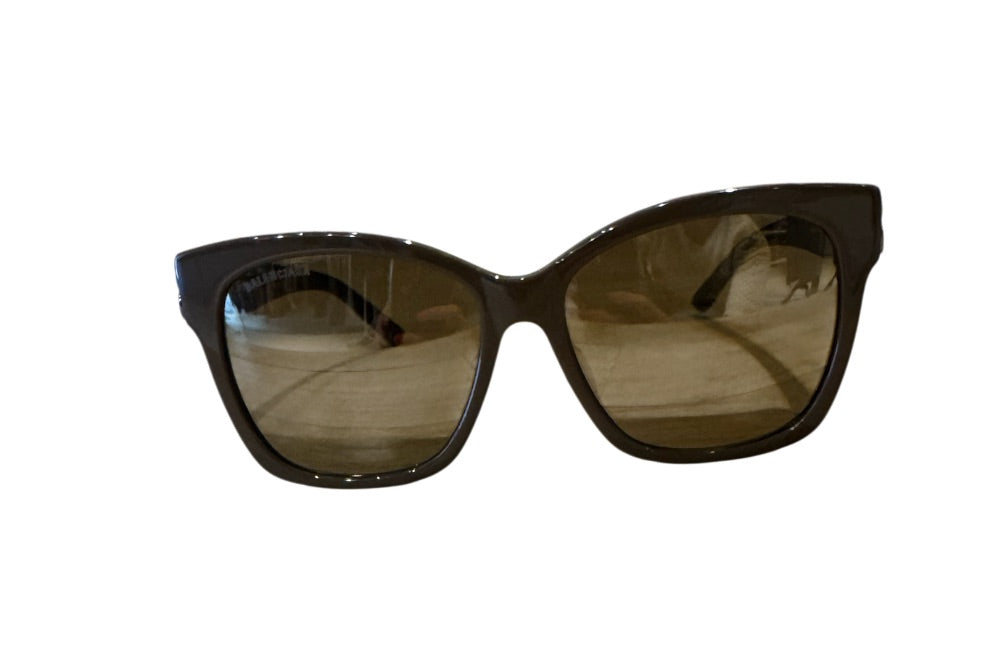 Brun BALENCIAGA Lunettes de Soleil