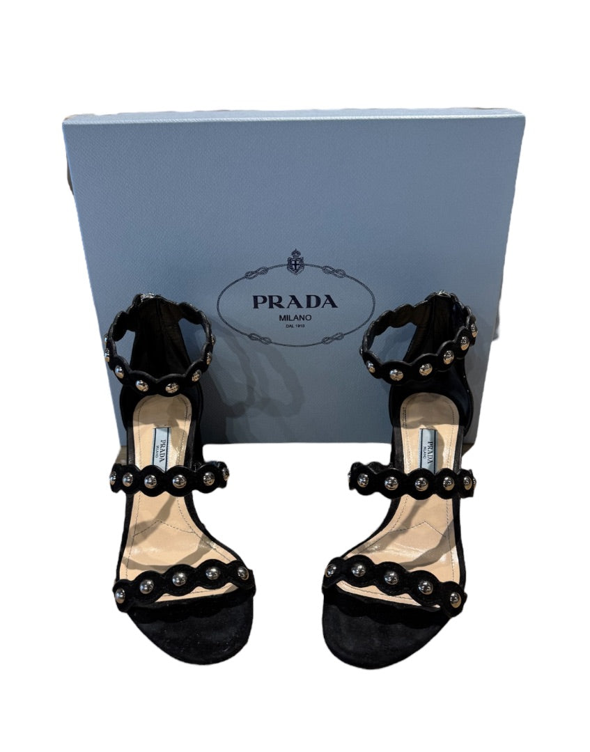 Noir PRADA sandals, 36