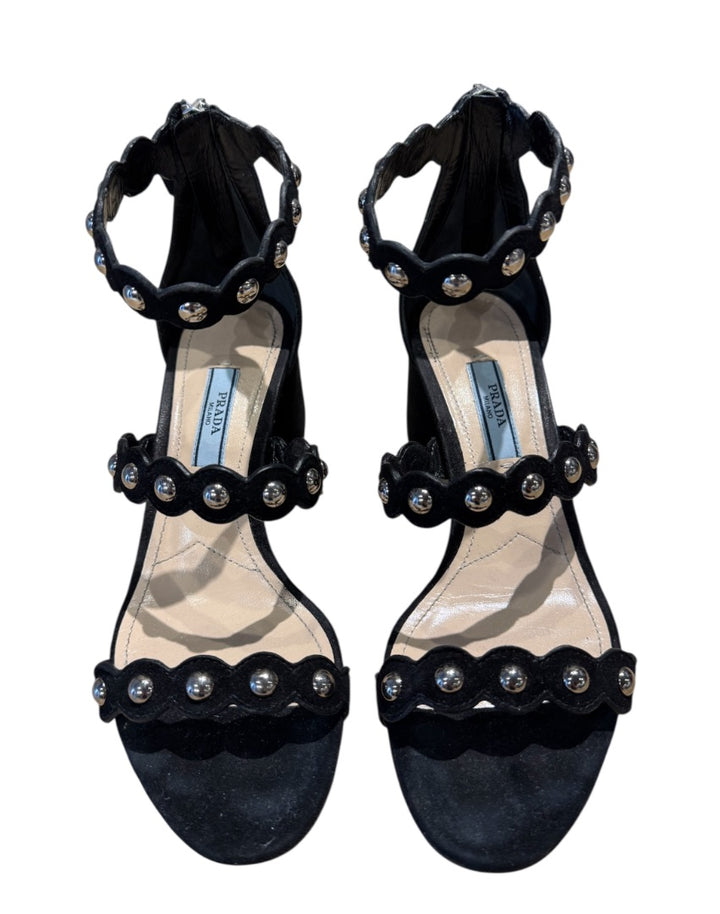 Noir PRADA sandals, 36