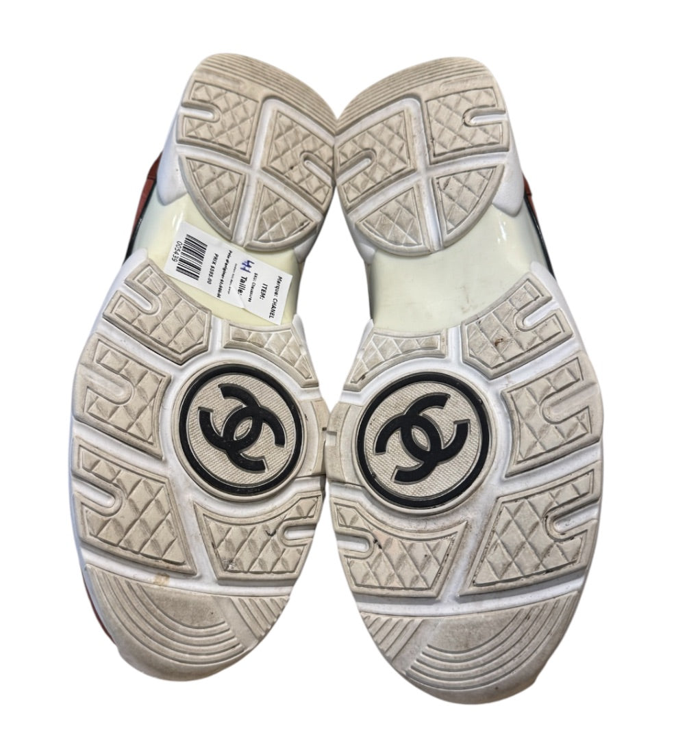 Noir, Blanc, Orange CHANEL Chaussures