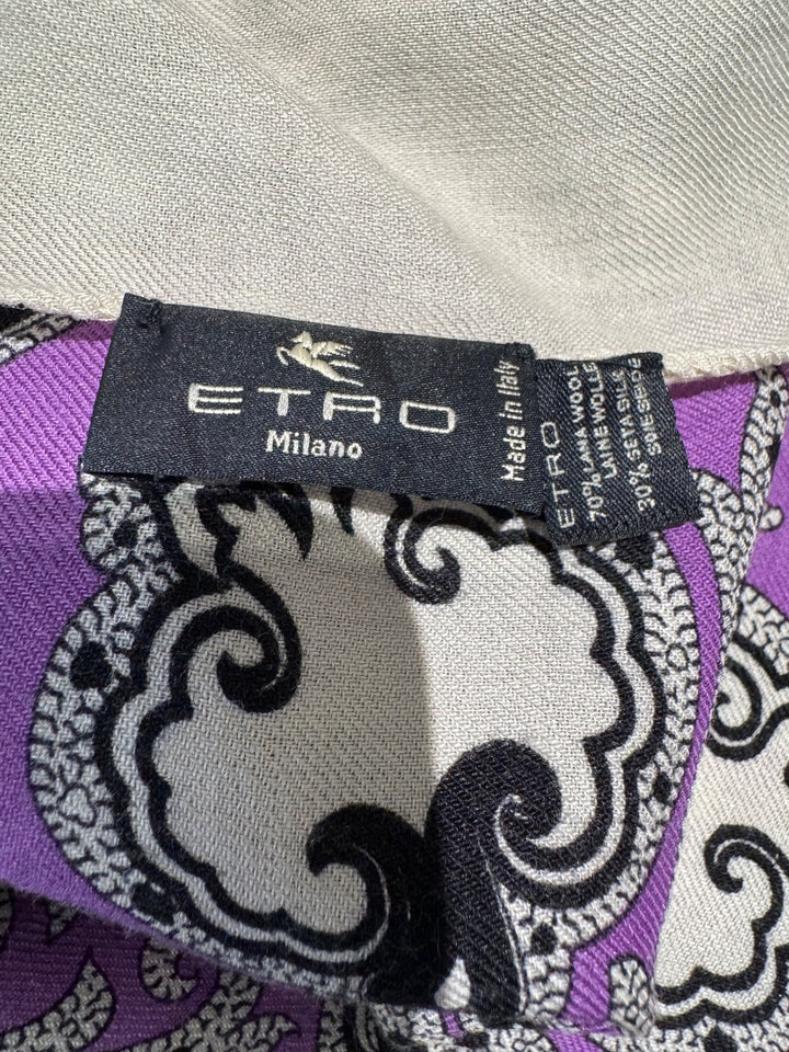 Noir, Blanc, Mauve ETRO Scarf