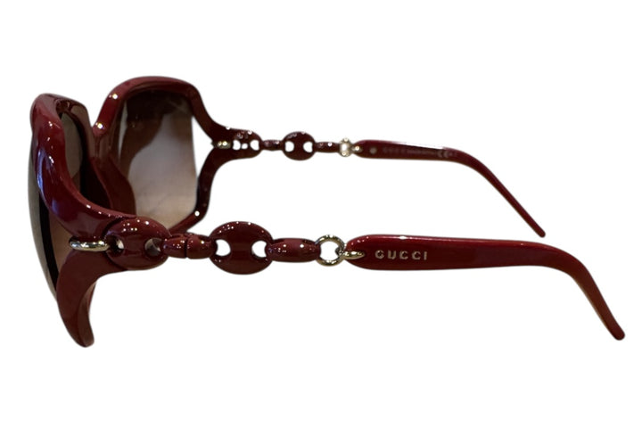 Rouge GUCCI Lunettes de Soleil