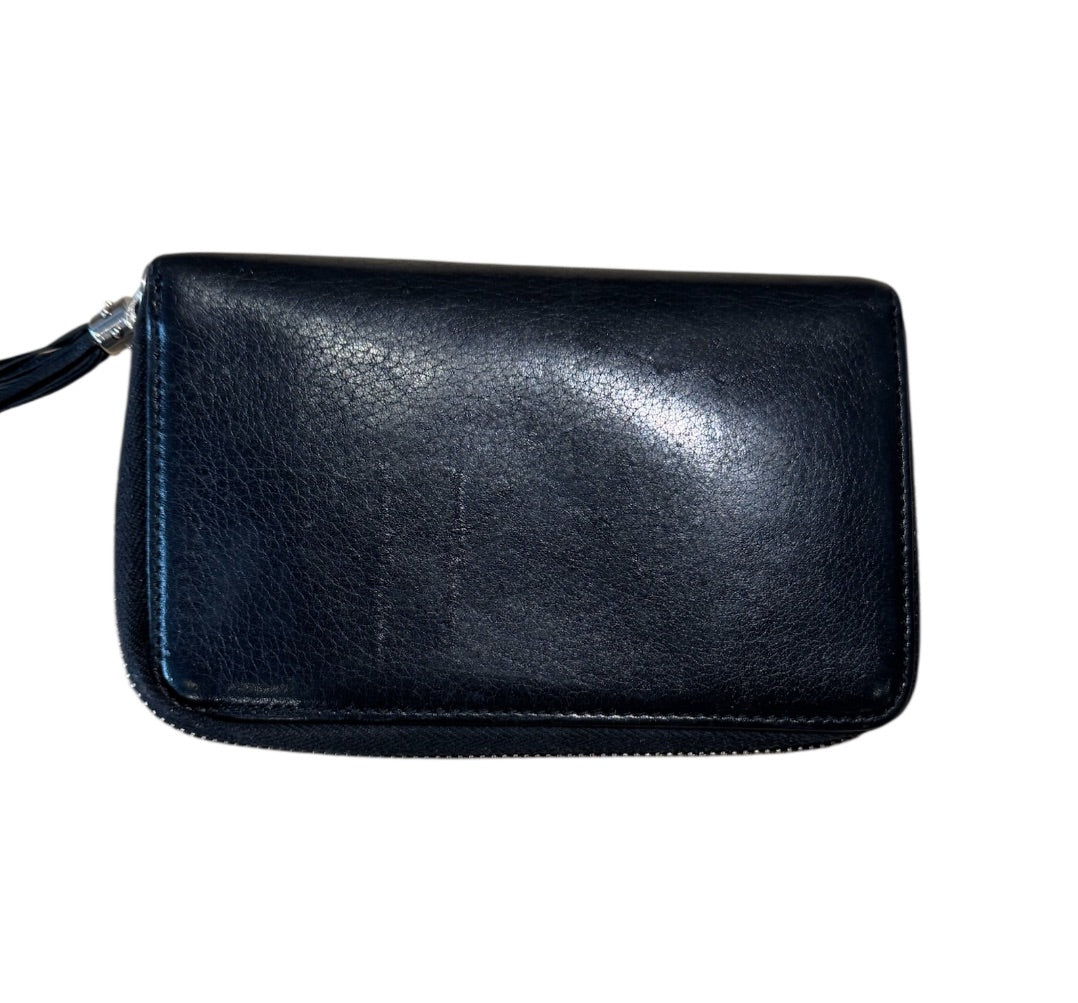 Noir et Argent GUCCI portefeuilles, SOHO STUDDED