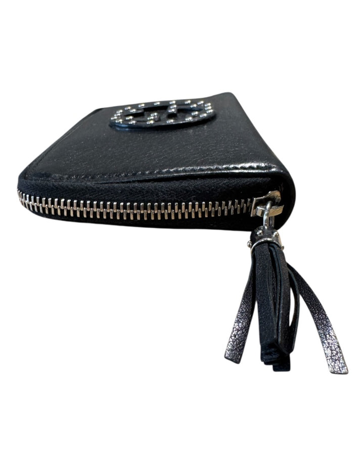 Noir et Argent GUCCI portefeuilles, SOHO STUDDED