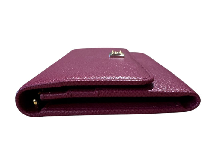 Bourgogne et Or DOLCE & GABBANA portefeuilles