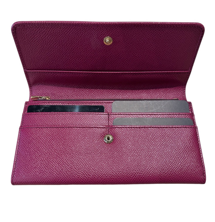 Bourgogne et Or DOLCE & GABBANA portefeuilles