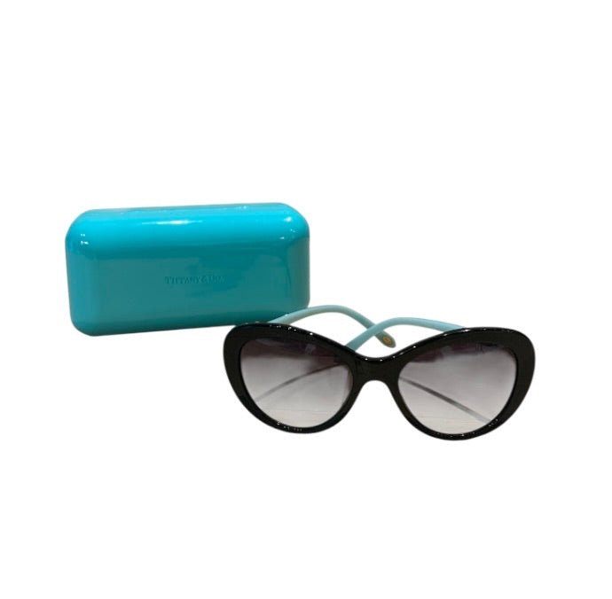 Noir et Argent TIFFANY Lunettes de Soleil, WITH CASE