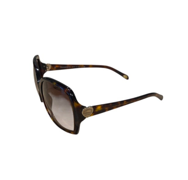 Tortoise et Argent TIFFANY Lunettes de Soleil, WITH CASE