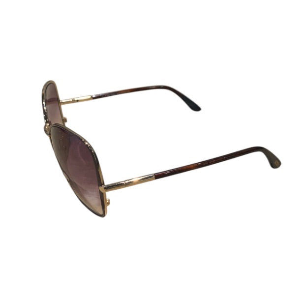 Brun et Or TOM FORD Lunettes de Soleil, WITH CASE