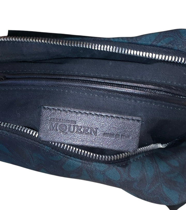 Noir et Vert ALEXANDER McQUEEN Sacs, MANTA CLUTCH