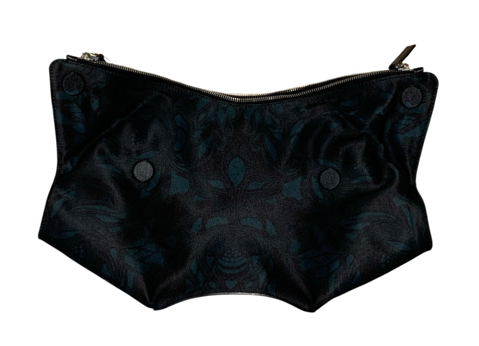 Noir et Vert ALEXANDER McQUEEN Sacs, MANTA CLUTCH