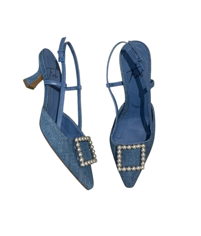 Bleu Jean Festa Chaussures, 38