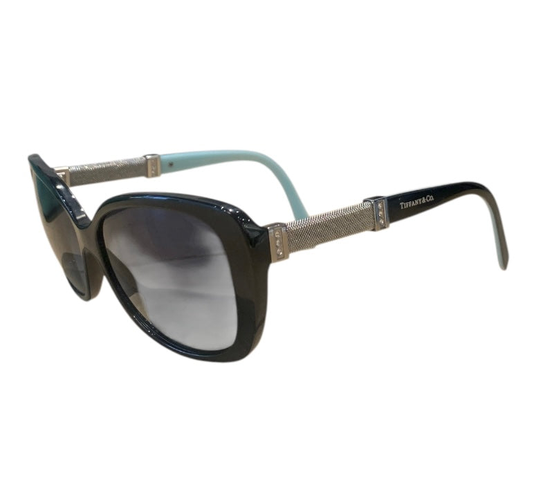 Noir et argent TIFFANY & CO Lunettes de Soleil, WITH CASE