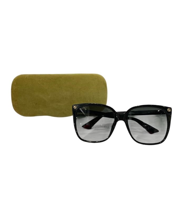 Noir GUCCI Lunettes de Soleil, WITH CASE