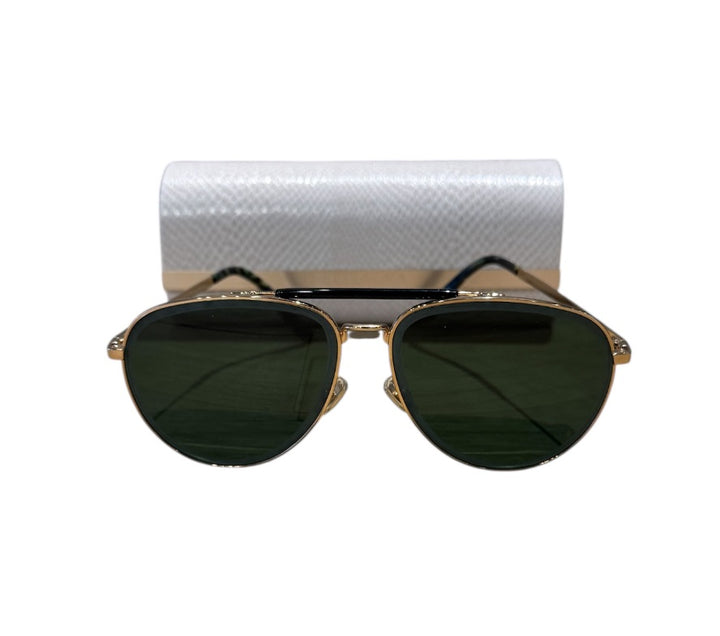 Vert et Or JIMMY CHOO Lunettes de Soleil