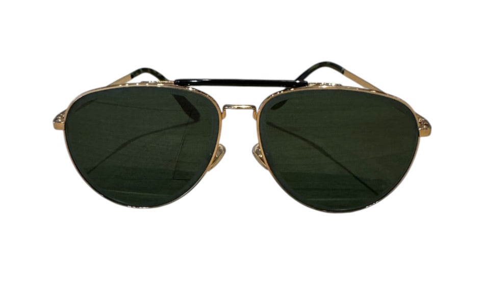 Vert et Or JIMMY CHOO Lunettes de Soleil