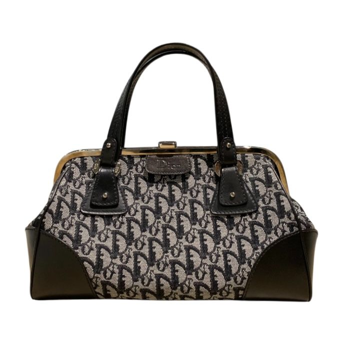 Noir et Gris CHRISTIAN DIOR Sacs, OBLIQUE BOWLING