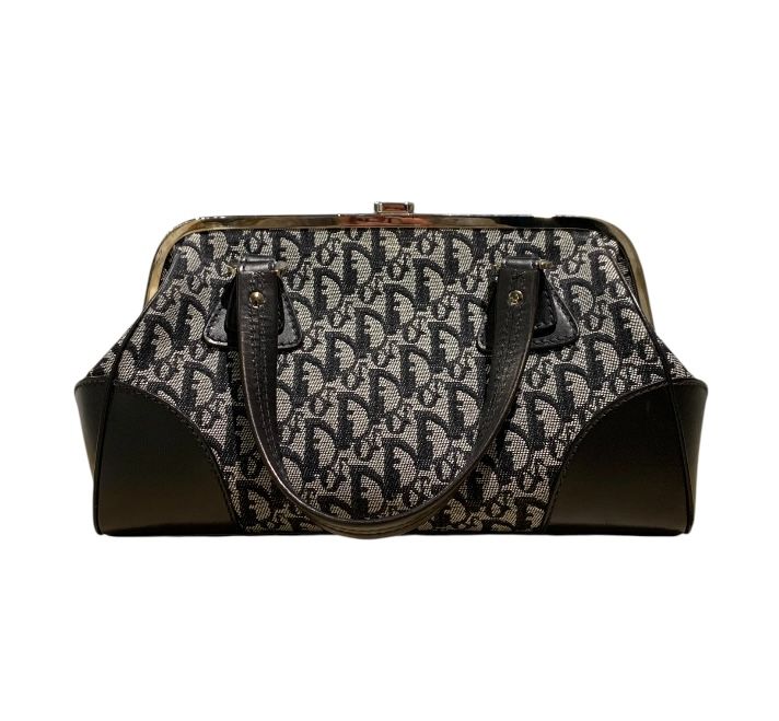 Noir et Gris CHRISTIAN DIOR Sacs, OBLIQUE BOWLING