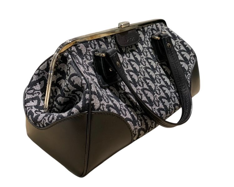 Noir et Gris CHRISTIAN DIOR Sacs, OBLIQUE BOWLING