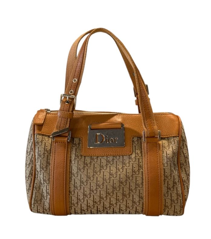 Beige et Brun CHRISTIAN DIOR Sacs, OBLIQUE STREET CHIC MINI BOWLING