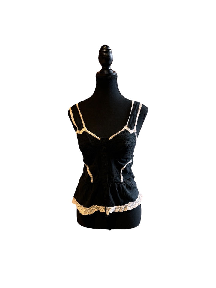 Noir et Blanc VINTAGE Camisoles, Petit