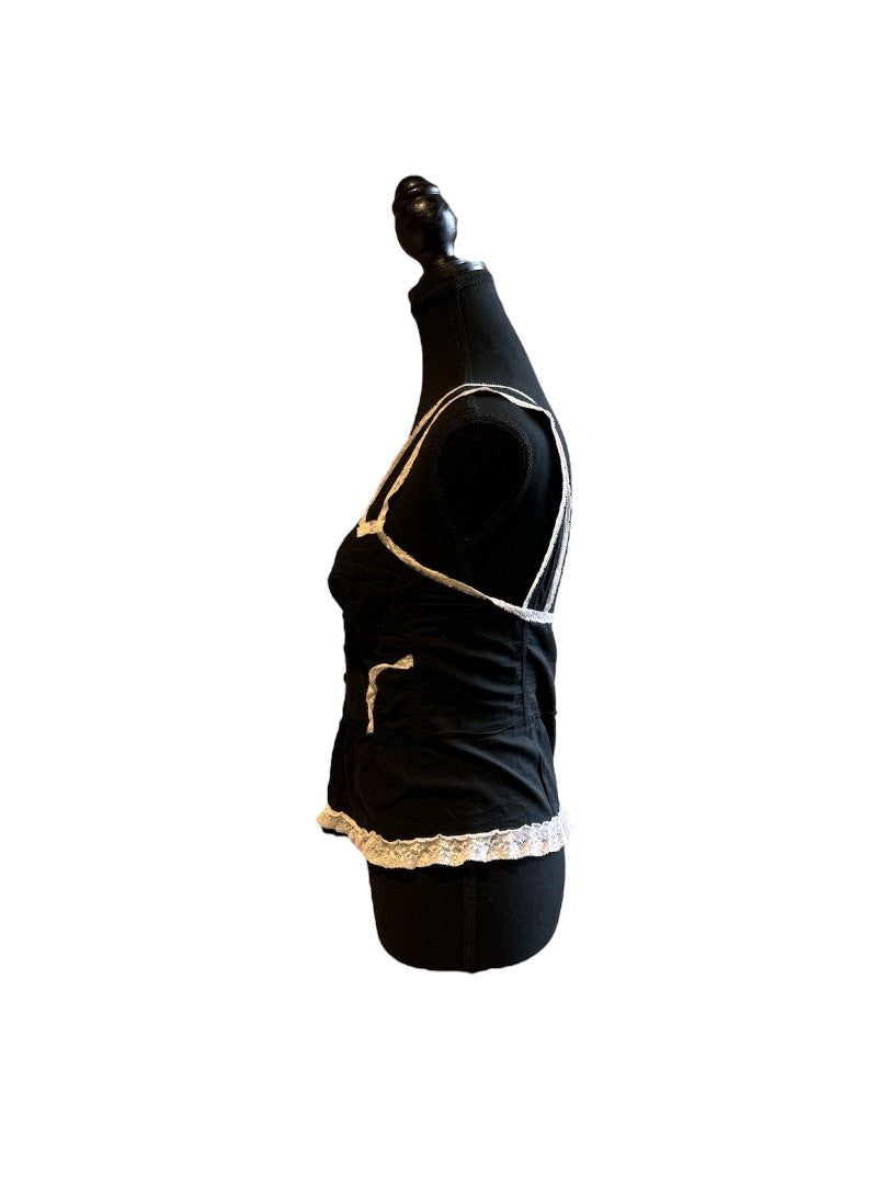 Noir et Blanc VINTAGE Camisoles, Petit