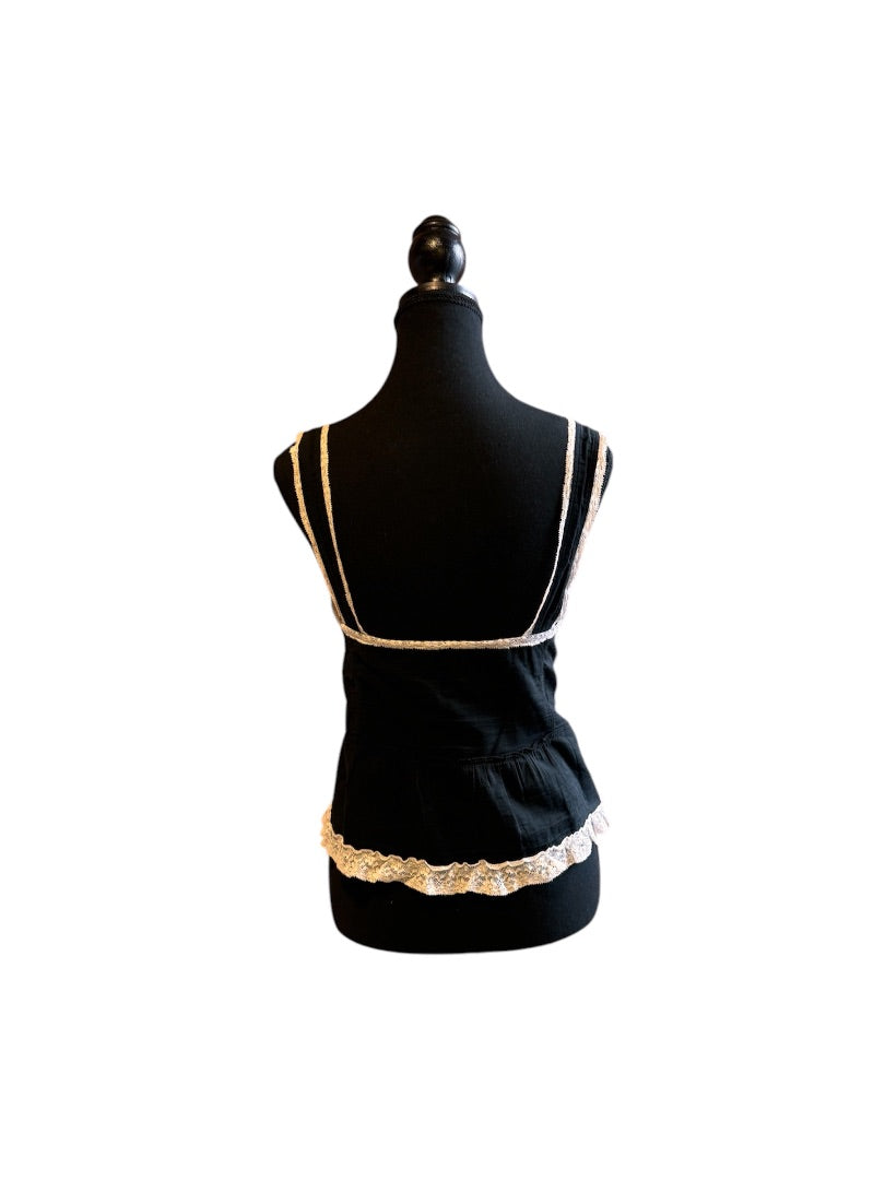 Noir et Blanc VINTAGE Camisoles, Petit