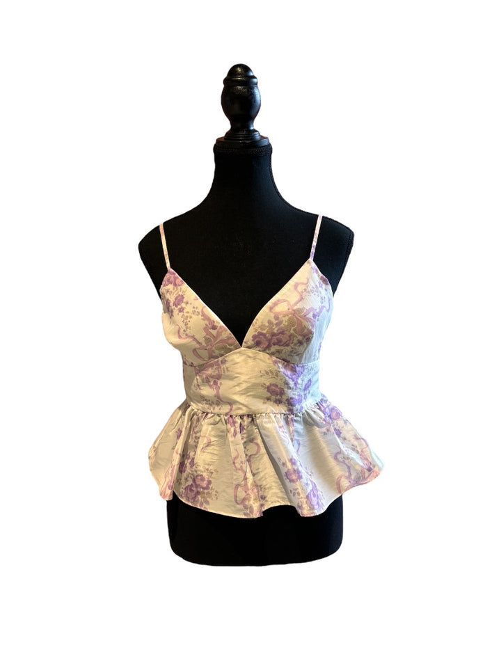 mauve et blanc LOVE SHACK FANCY Camisoles, 4