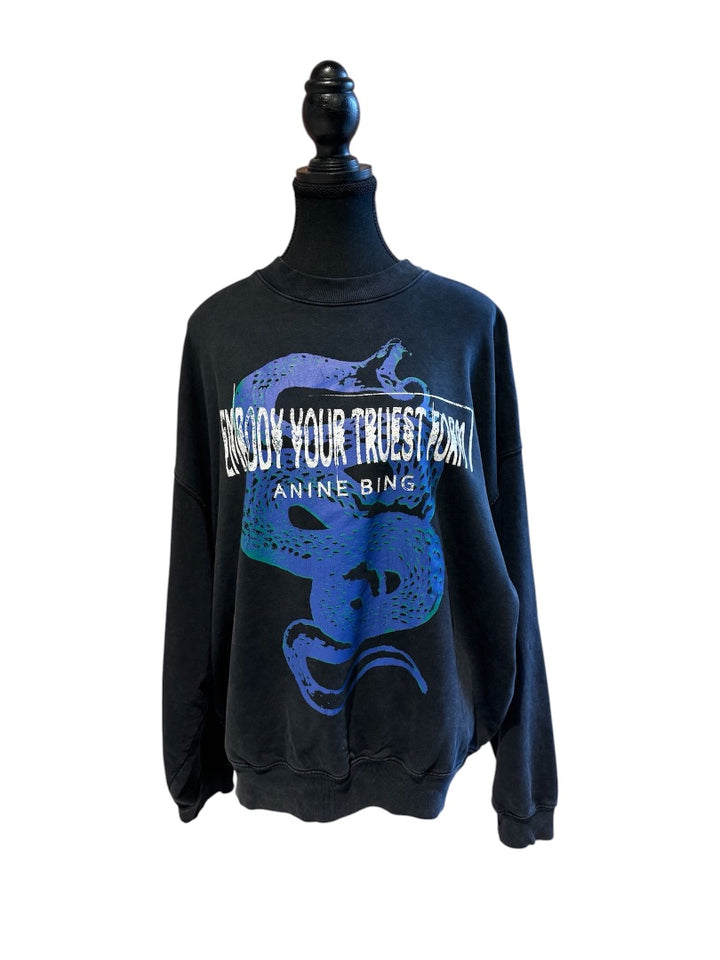 noir et bleu ANINE BING Sweatshirt, O/S