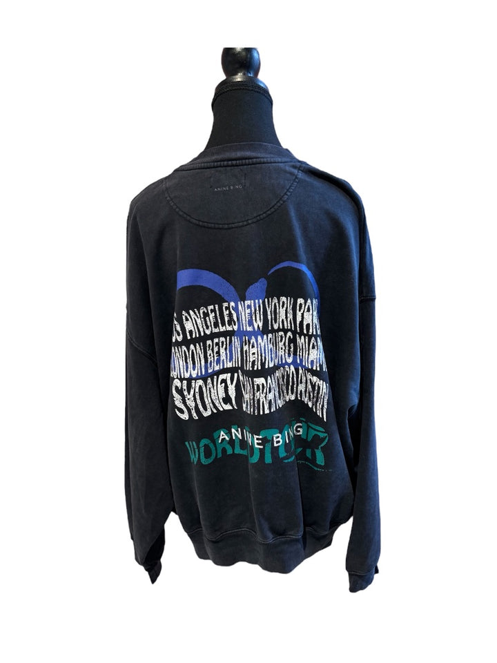 noir et bleu ANINE BING Sweatshirt, O/S