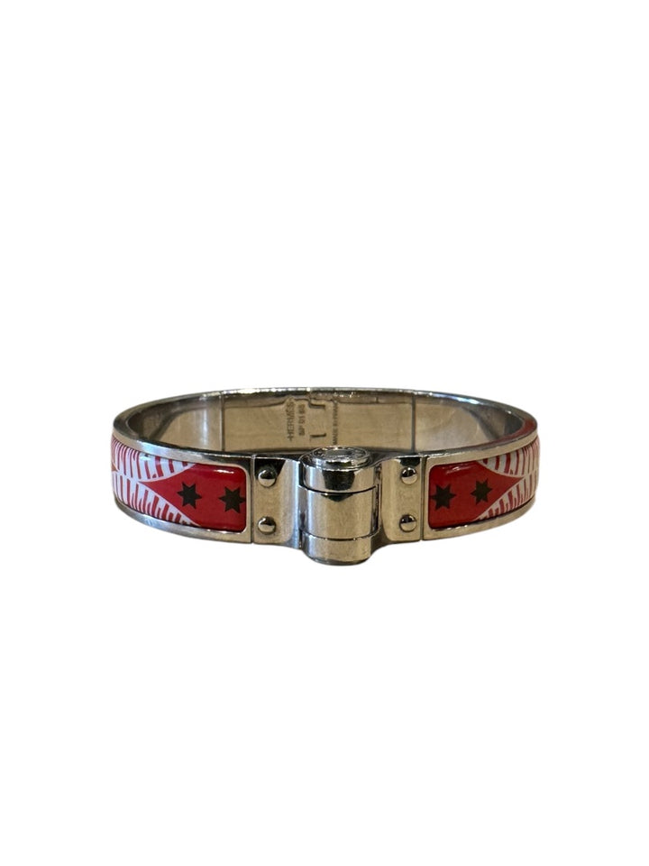 Rouge et Argent HERMES Bracelet