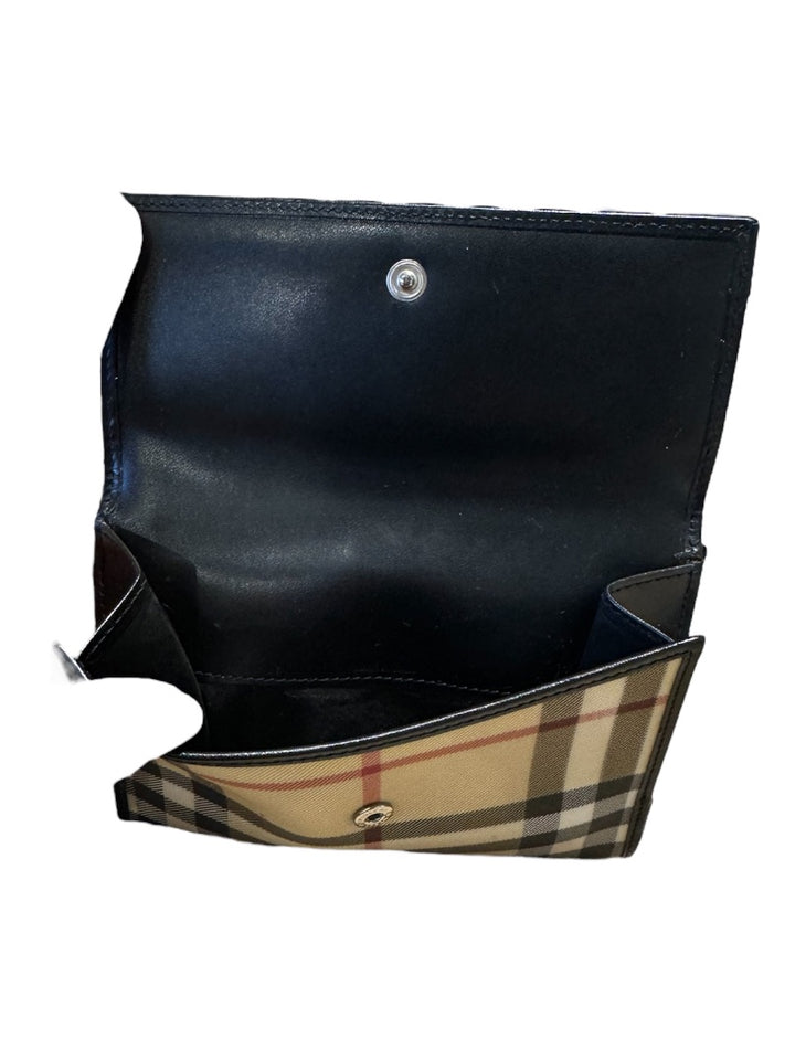 Noir et Beige BURBERRY portefeuilles, Petit