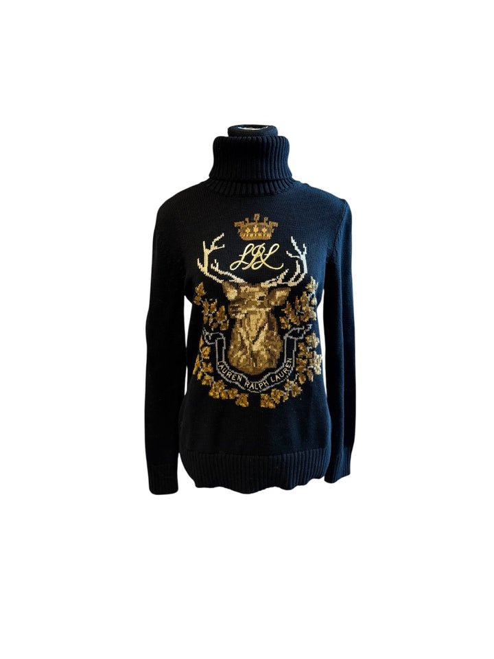Noir et Or RALPH LAUREN Tricots, Moyen