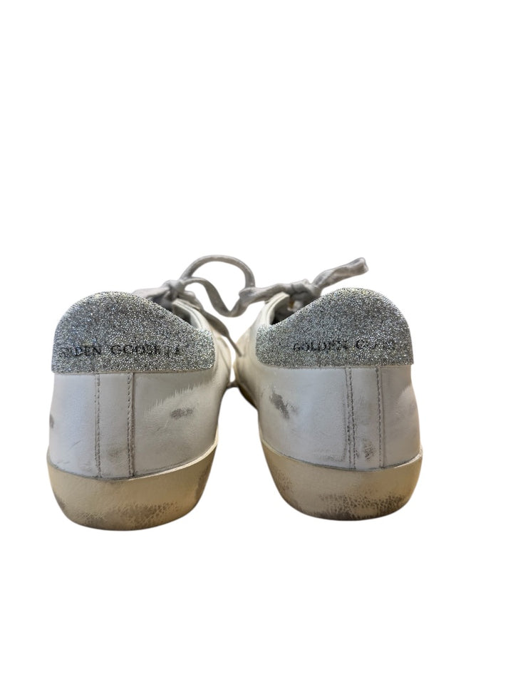 Blanc et Argent GOLDEN GOOSE SNEAKERS, 8