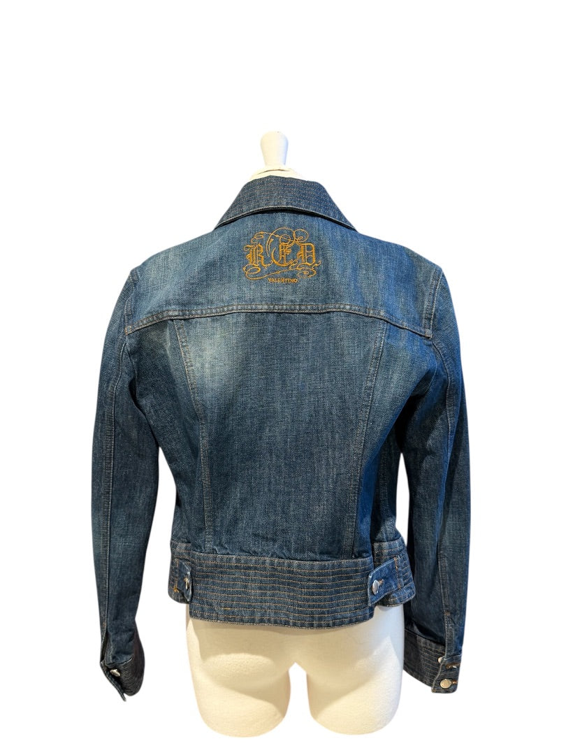 Bleu Jean RED VALENTINO jackets, Petit/Moyen