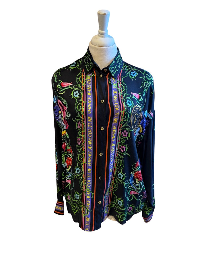Noir et Multi VERSACE JEANS COUTURE Blouses, 4