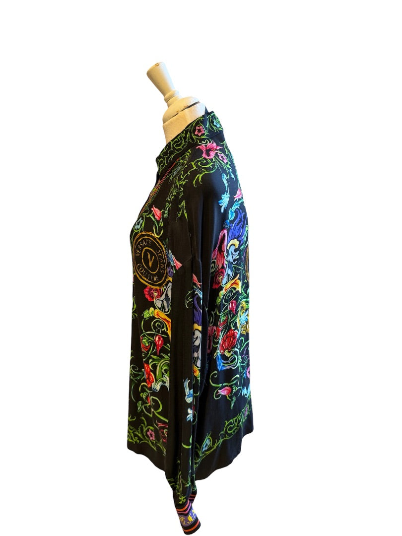 Noir et Multi VERSACE JEANS COUTURE Blouses, 4