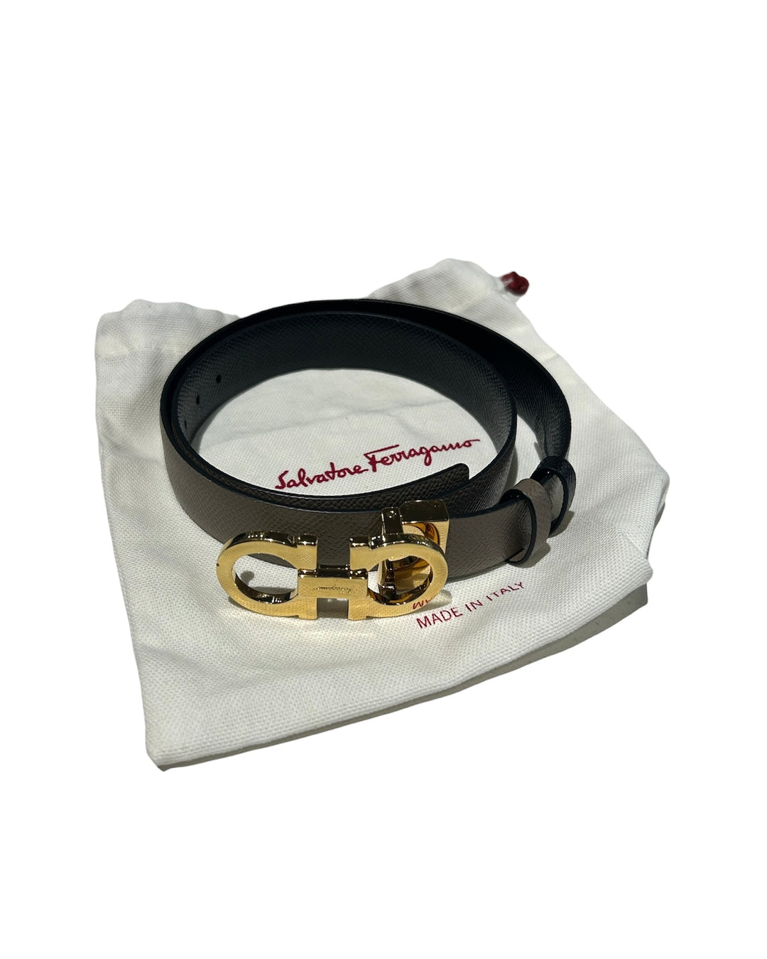 Taupe, noir et or SALVATORE FERRAGAMO Ceintures