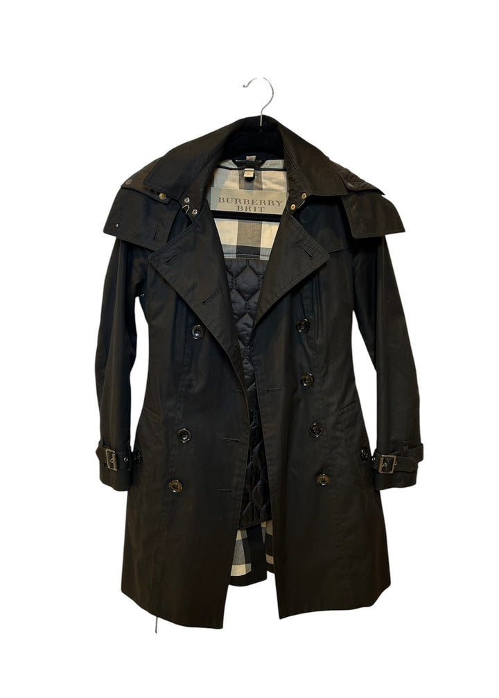 Noir / Novacheck BURBERRY BRIT Manteau, US 4